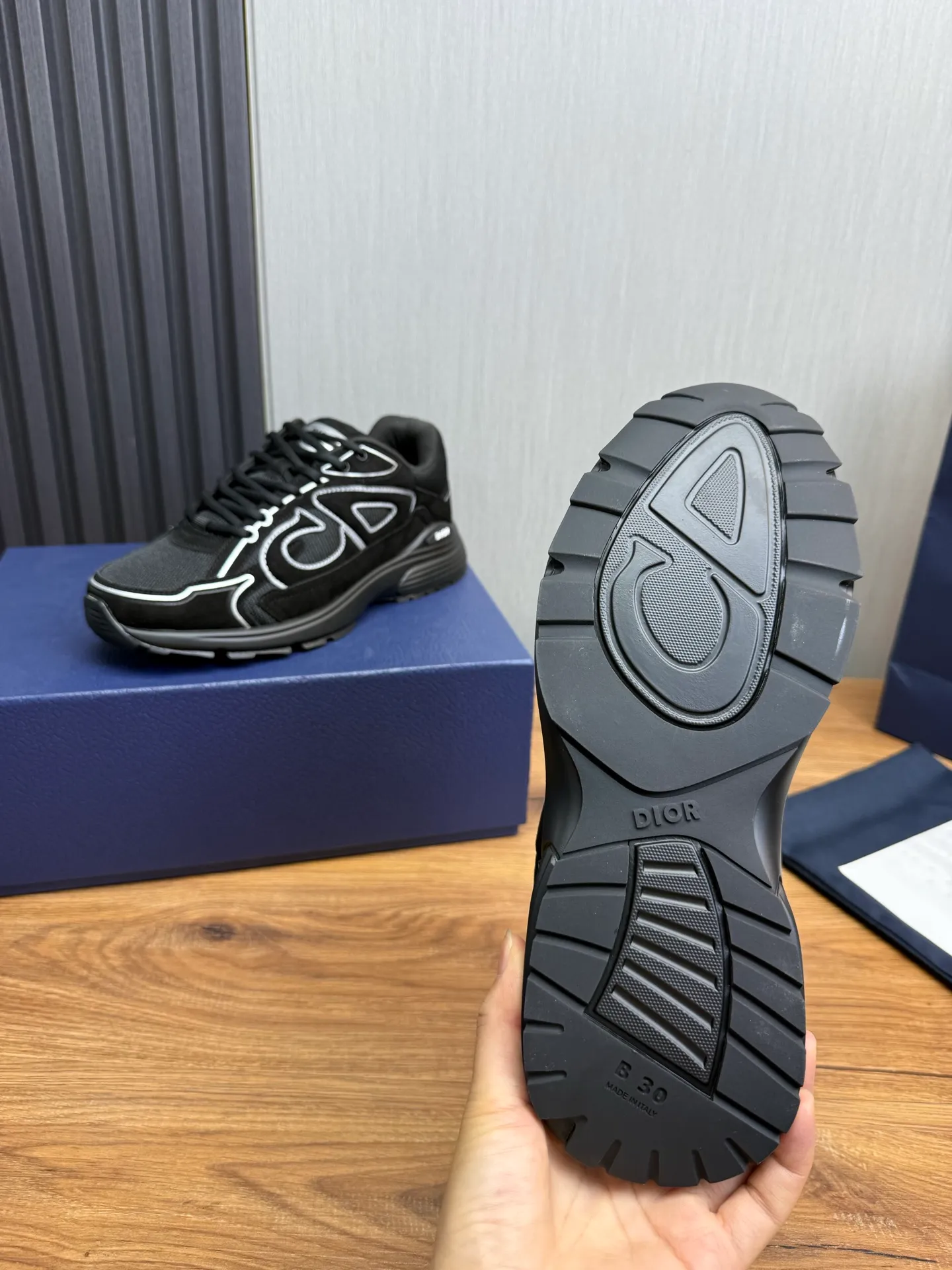 Men's men's shoes 💰580💰 Dior Dior.B30 couple hot sale ❤️💚Official website 1:1 replica ⬆️Imported cowhide stitching, comfortable mesh lining 35-45 (45 customized, non-refundable)